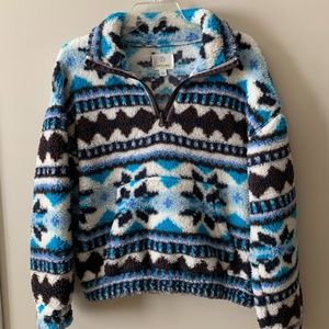 OFFLINE By Aerie Sherpa Quarter Zip Jacket